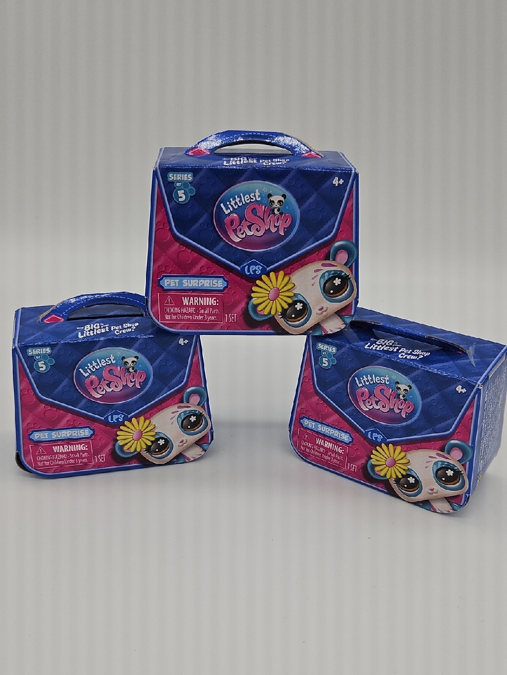 Littlest Pet Shop 3 Piece Pet Suprise Mystery Toys Series 5 New In Box